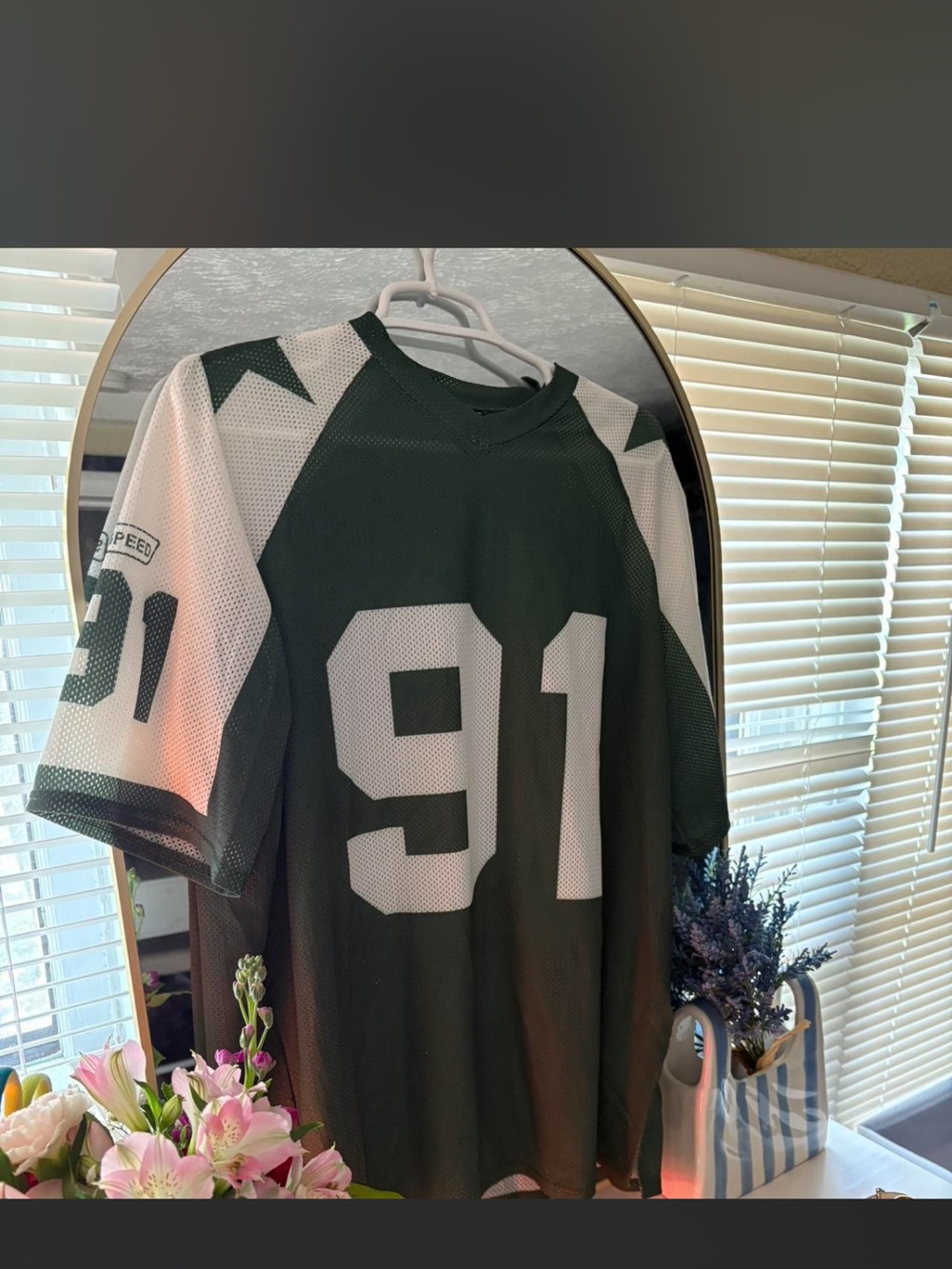 Green & White Football Jersey Shirt